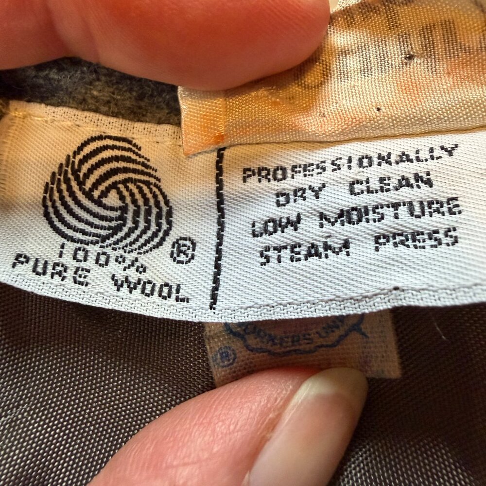 Vintage 100%‎ Pure Wool Country Suburbans Grey Dress Pants Size 16 - Picture 4 of 14